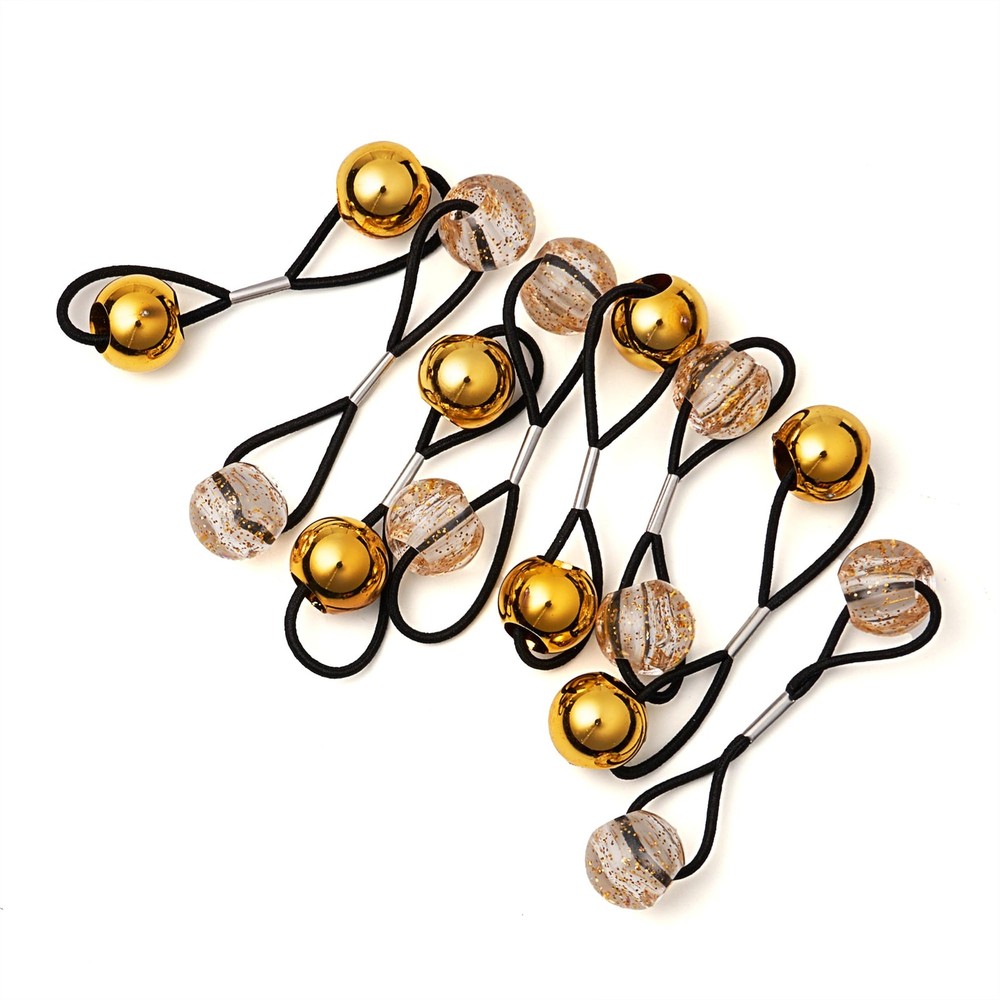 8 Pieces 16mm Ball Hair Ties, Bubble Ponytail Holders for Kids Girls Children...