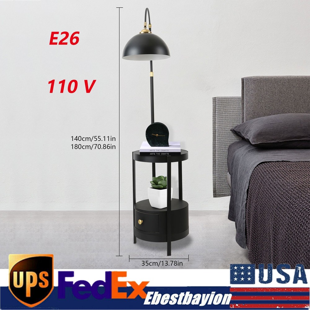Modern Foot Switch Floor Lamp Standing Reading Light Bedroom Living Room Light