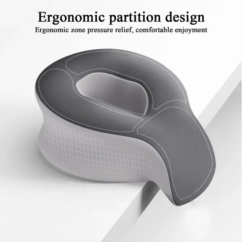 Ergonomic 180° Rotatable Memory Foam Face Rest Pillow for Salon and Home Use