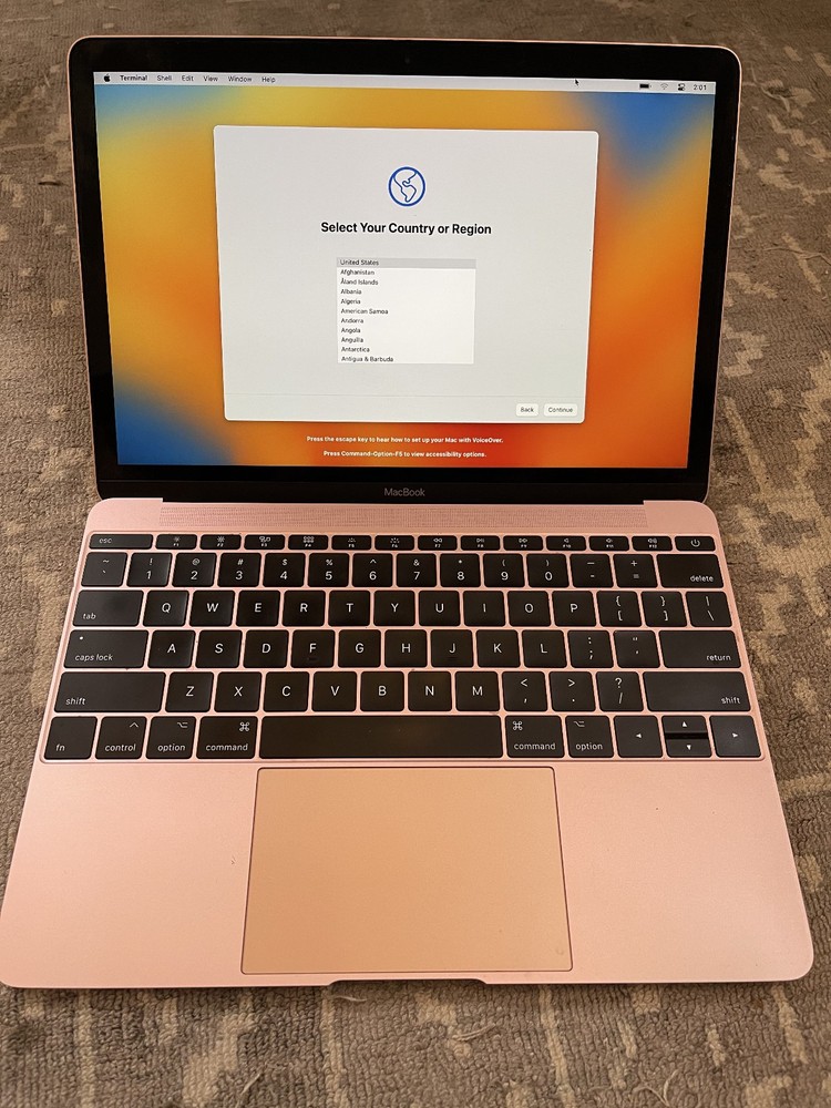 Rose Gold MacBook Core i5 12