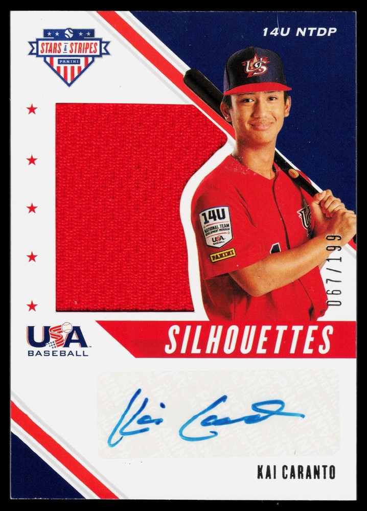 Kai Caranto RPA /199 USA 2020 Panini Stars & Stripes Team USA Baseball
