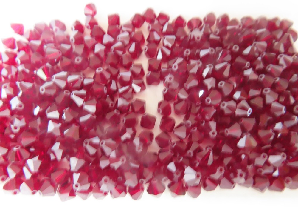 360 Swarovski 6mm Garnet Bicone Beads Full Pack #5301-image