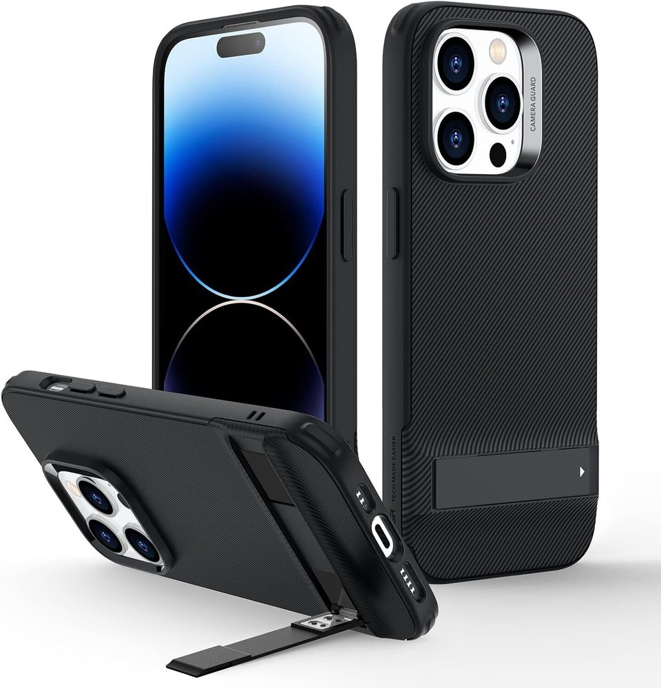 for iPhone 14 Pro Case, 3 Stand Modes, Military-Grade Drop Protection, Supports