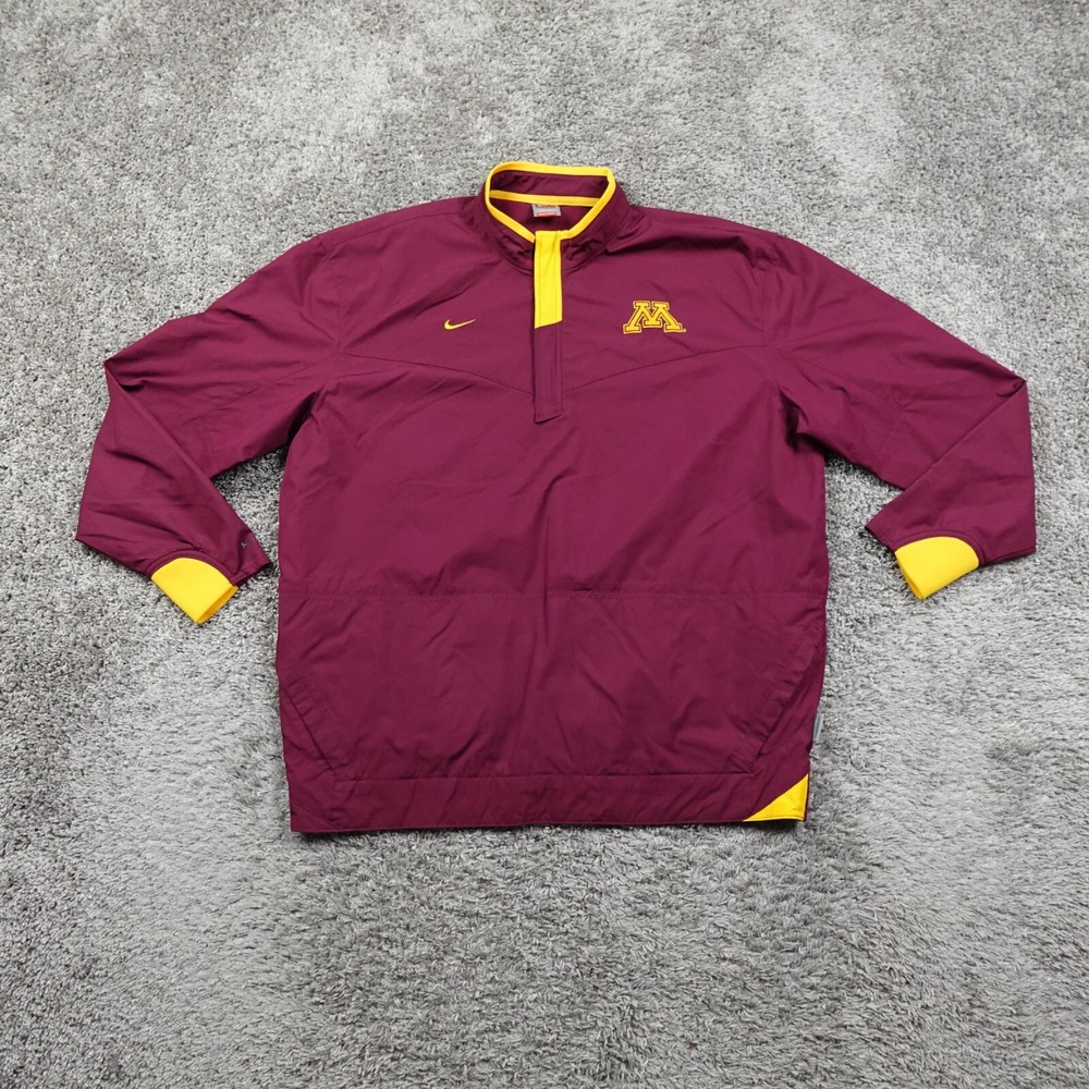 Minnesota Golden Gophers Jacket Mens Large Nike Tech NCAA Jacket Team Issued Y2K