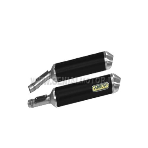 Exhaust Arrow Race Tech Aluminium Black Aprilia Tuono 1000 R 2006 > 2010