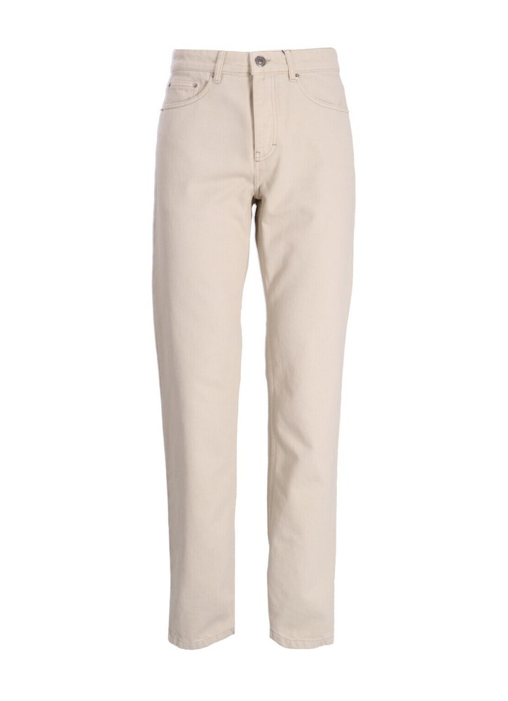 AMI Paris MEN'S CLASSIC FIT JEANS ECRU SIZE M 0632