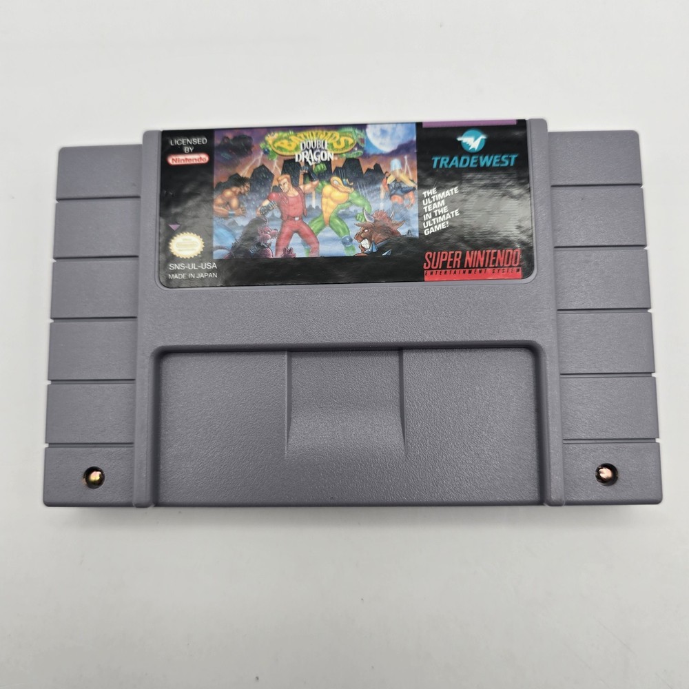 Battletoads & Double Dragon SNES Super Nintendo Entertainment System Tested