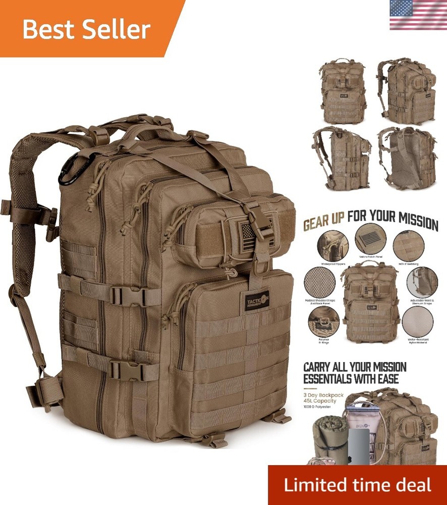 24BattlePack Tactical Backpack for 1-3 Day Missions | Veteran-Owned Assault Pack