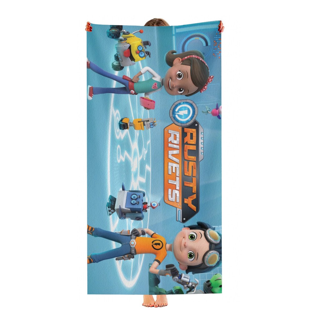 Rusty Rivets Quick-Dry Microfiber Beach Towel 30x60 Inches Perfect Birthday Gift