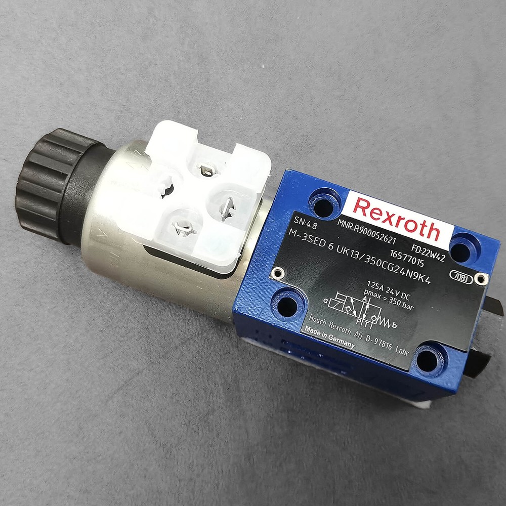 New Direction Valve R900052621 for Rexroth Valve M-3SED 6 UK13/350CG24N9K4