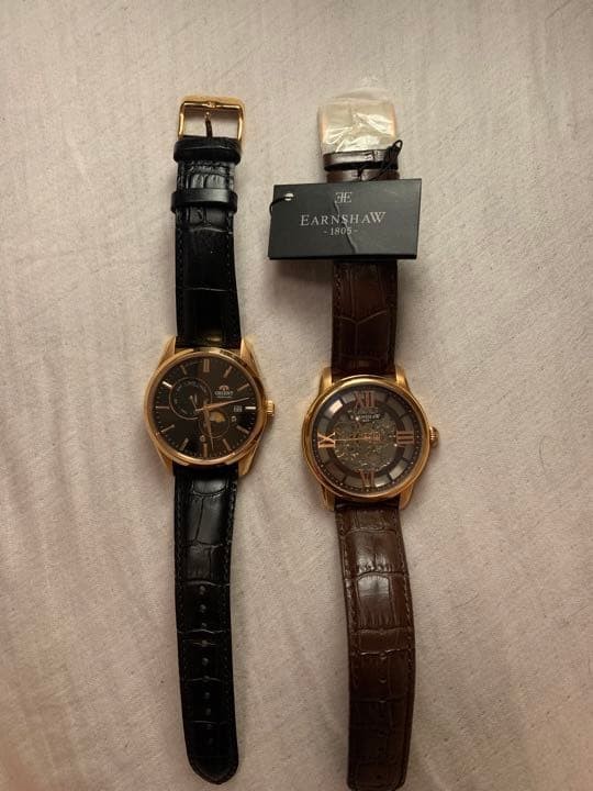 Orient Automatic Wristwatch 2-Piece Set Near Mint Condition, Unused & Used