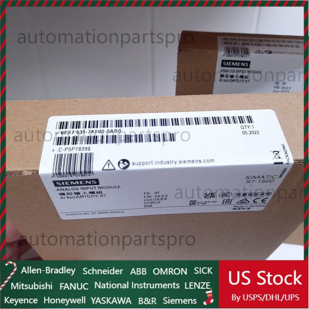 New Siemens S7-1500 analog input module 6ES7531-7KF00-0AB0 6ES7 531-7KF00-0AB0