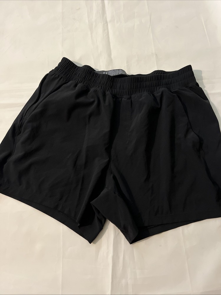 Lululemon Shorts Mens Large Black Pace Breaker Linerless Drawstring Pockets