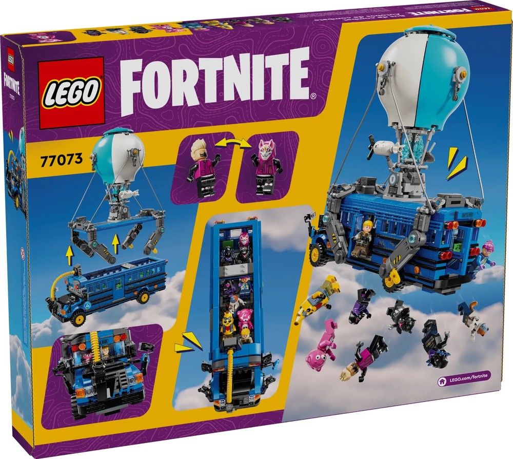 LEGO Fortnite Battle Bus Building Set with 954 Pieces 77073