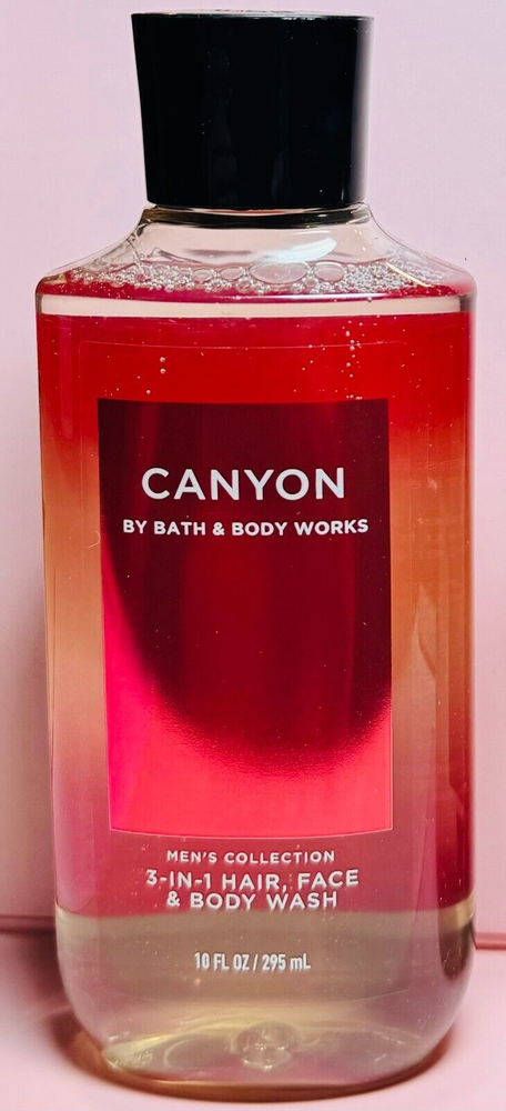 NEW Men's CANYON - 3in1 Hair, Face & Body Wash Bath & Body Works FREE SHIP!