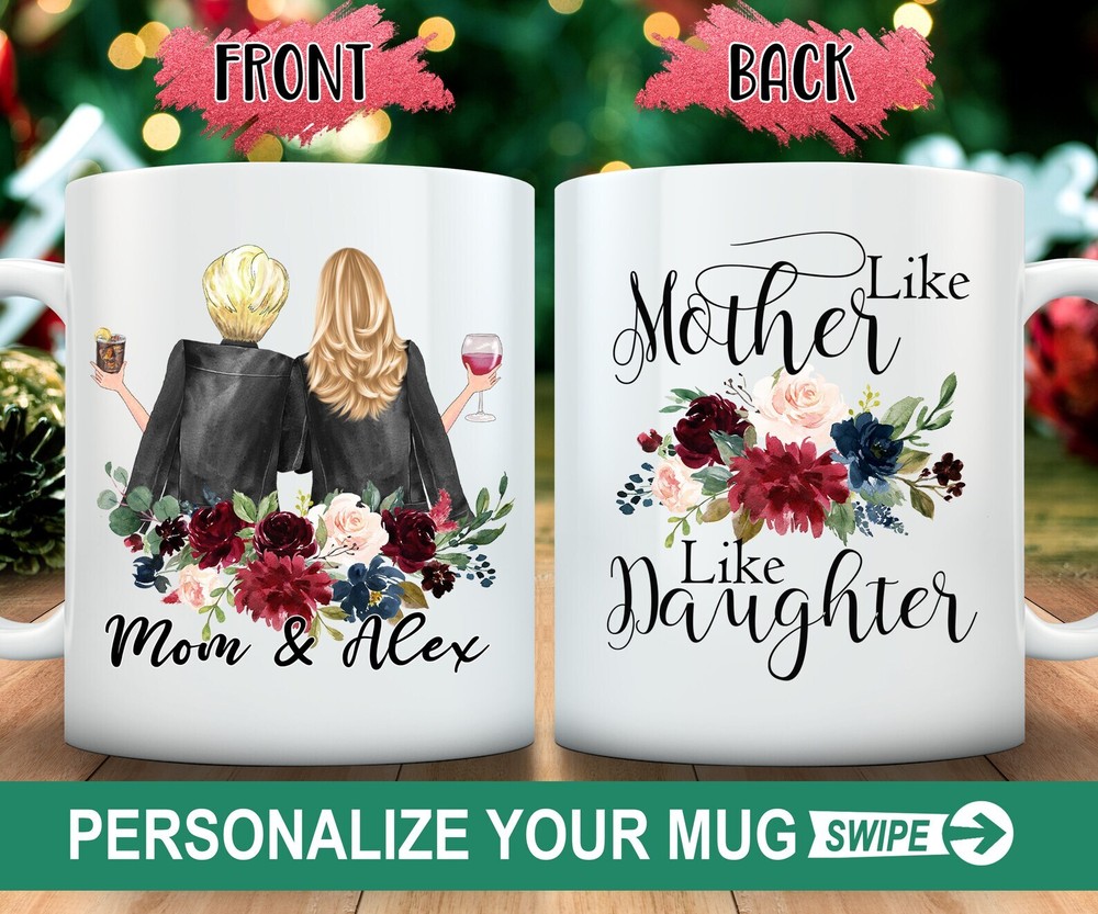 Gift For Mom From Daughter Mothers Day Gift Mom Mug Coffee Like Mother Like