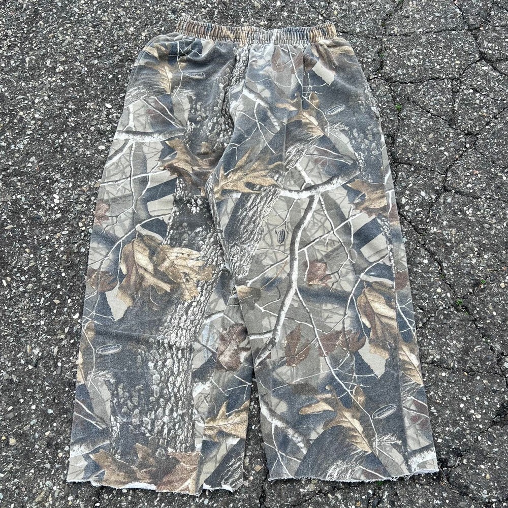 Vintage realtree camo essential blank cotton sweatpants