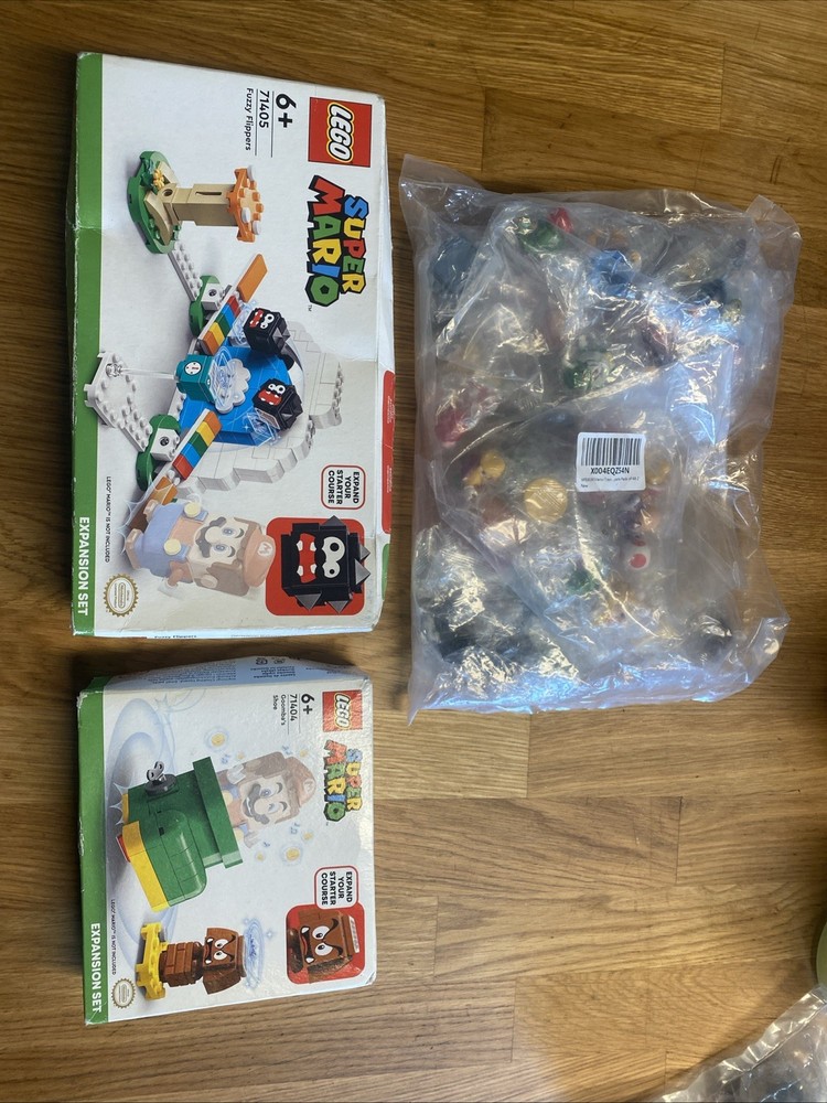 LEGO Super Mario 71405 & 71404 Sets with 48 Mario Bros Action Figures