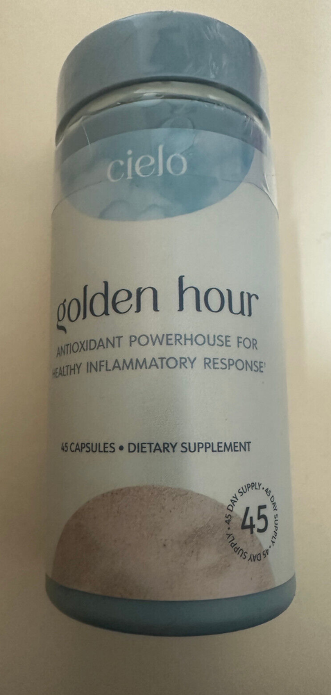 Cielo Golden Hour Antioxidant Supplement 45 Caps Exp 12/2026