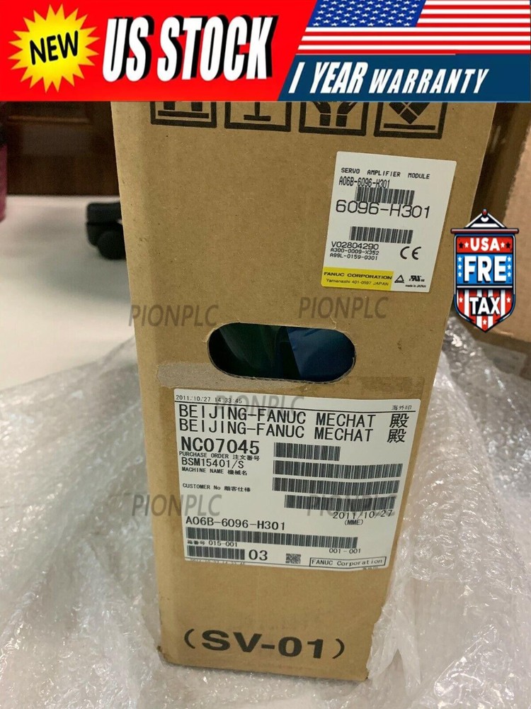 1PC FANUC A06B-6096-H301 Servo Drive A06B6096H301 New Expedited Shipping