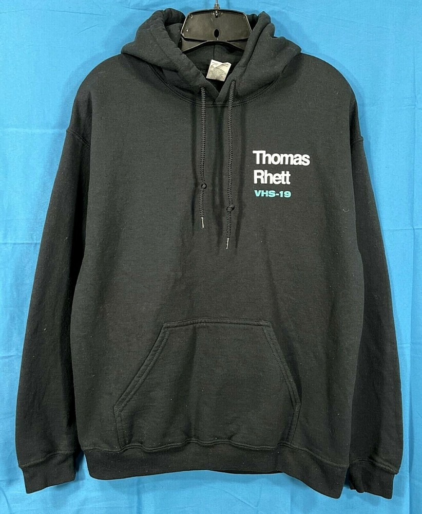 THOMAS RHETT VHS-19 Very Hot Summer BLACK CONCERT PULLOVER SWEATSHIRT Hoodie M