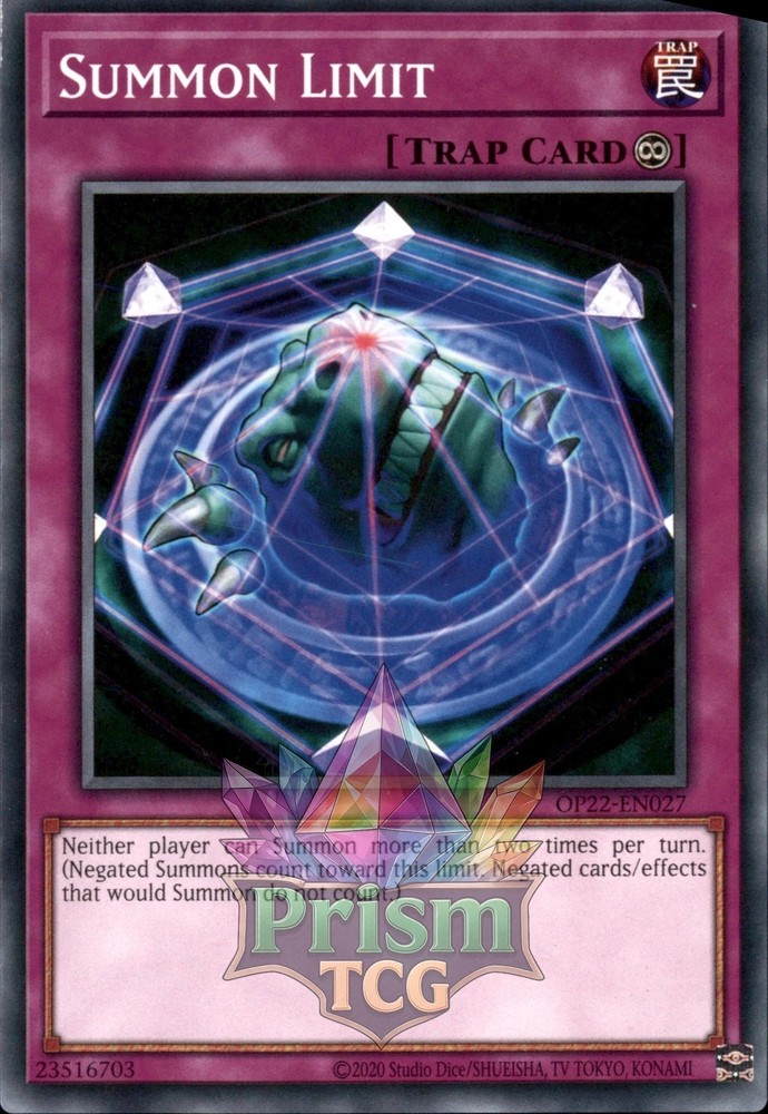 Summon Limit OP22-EN027 Yugioh