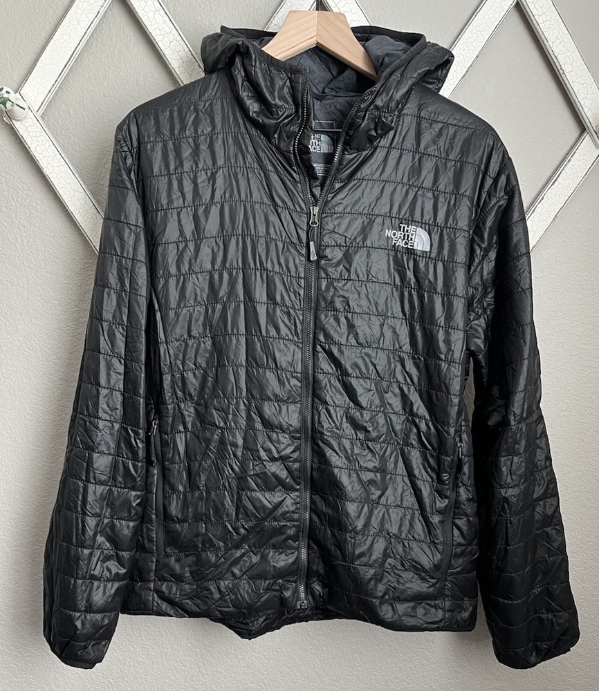 The North Face Men's M Hooded Lightweight Puffer Jacket FlashDry- Black