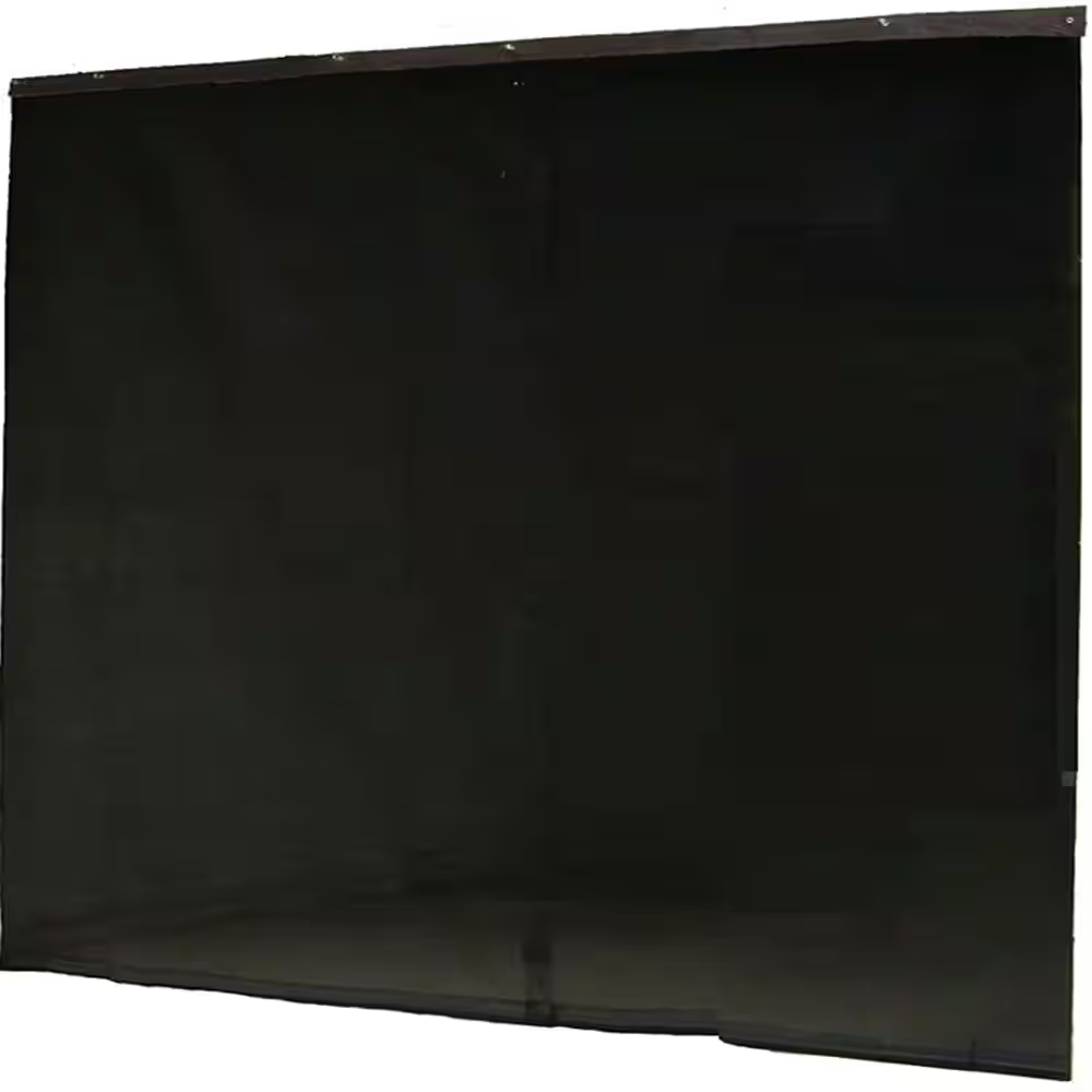 9 ft x 7 ft retractable garage door screen for ventilation and bug protection