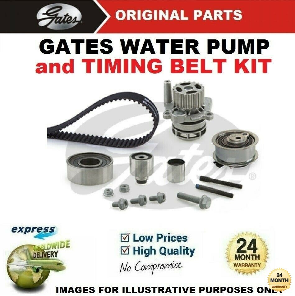 GATES WATER PUMP & TIMING BELT KIT for VW GOLF VI 1.6TDi 2009-2012
