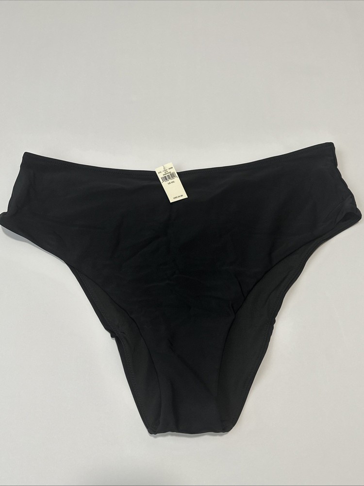 Aerie Cheeky Bikini Swimsuit Bottoms Black Women's Size XXL NWT