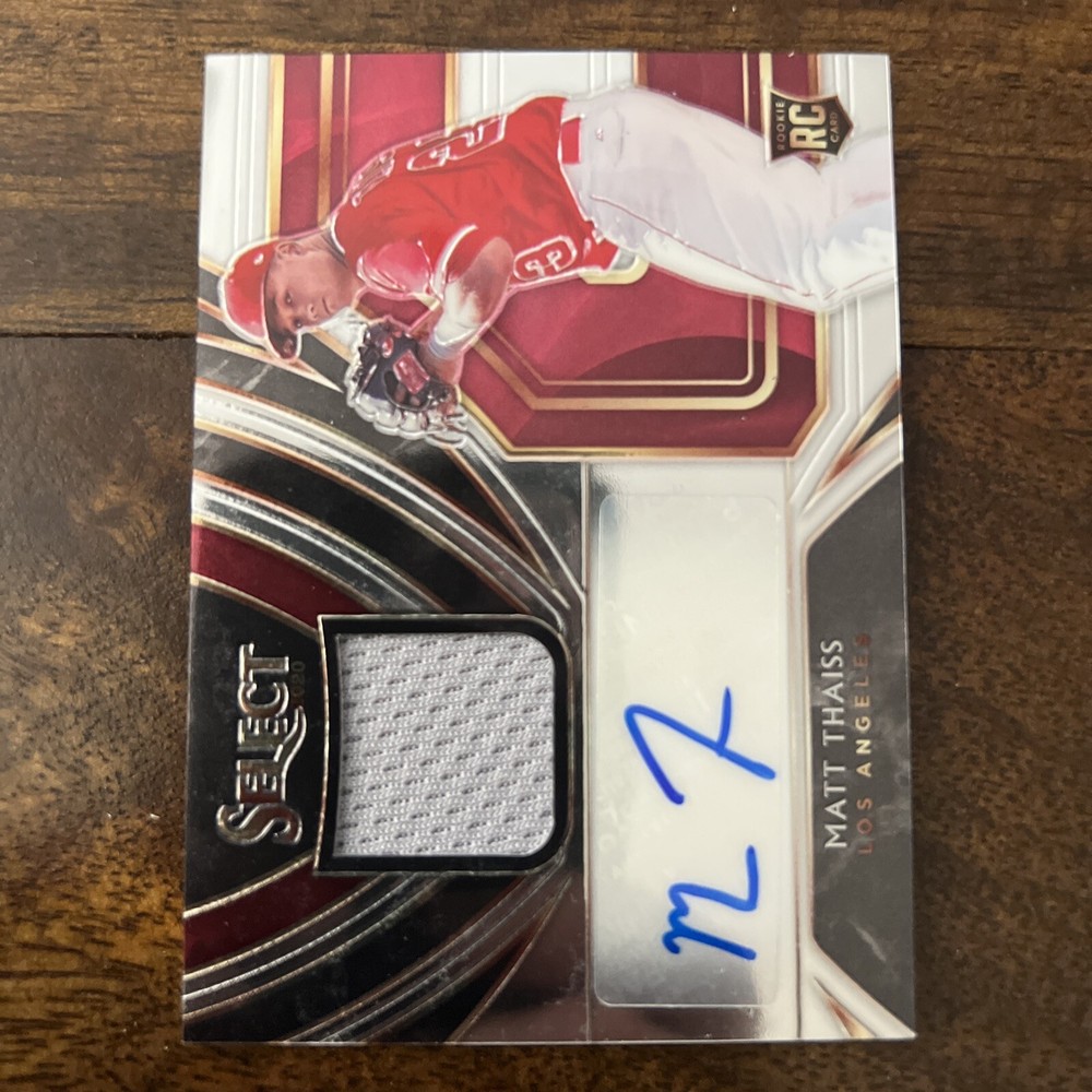 2020 Matt Thaiss Panini Select Rookie Jersey Autograph #RJA-MT RC /209