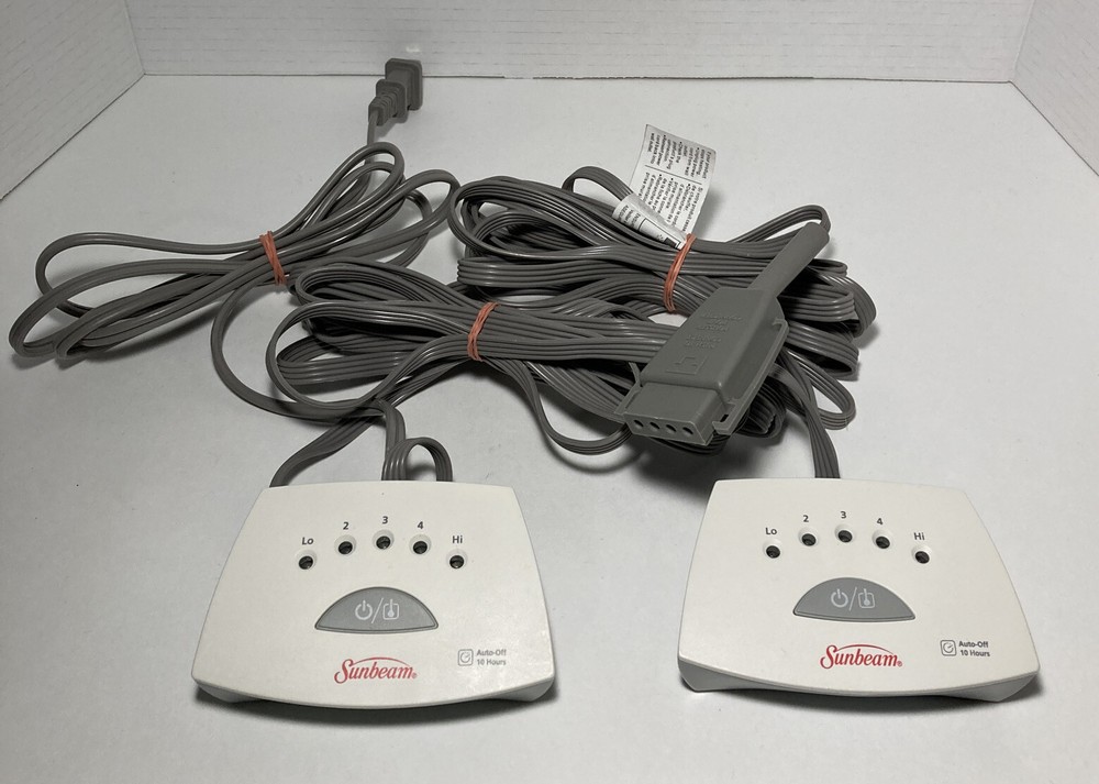 Sunbeam Holmes PAC-0595 Y85KQ 4-Prong Dual Electric Blanket Controller OEM