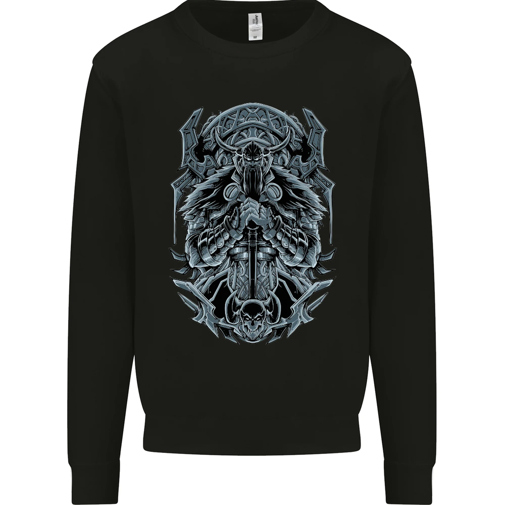 Viking God Odin Valhalla Norse Warrior Mens Sweatshirt Jumper
