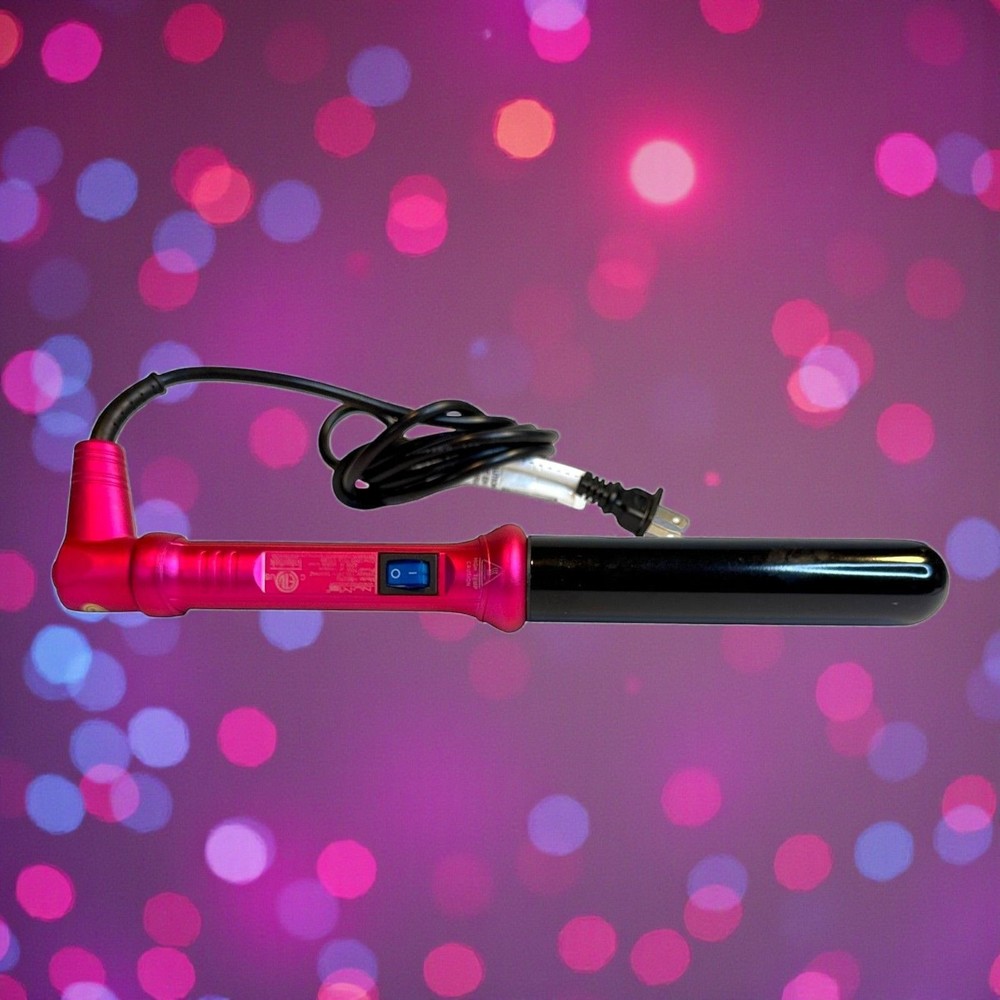 NuMe Magic Curling Wand 25mm Pink & Black Barrel