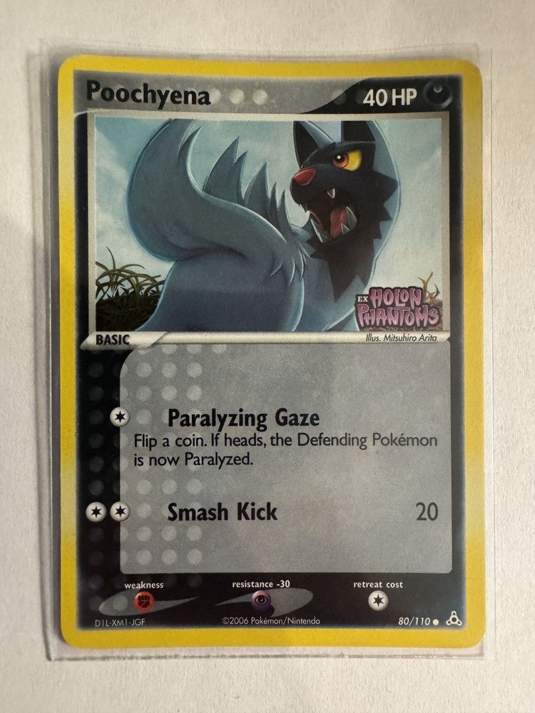 Poochyena (80/110) Reverse Holo STAMPED from EX Holon Phantoms