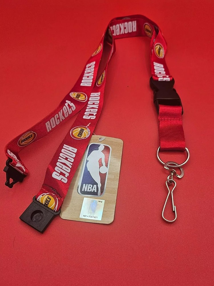 HOUSTON ROCKETS NBA OFFICIAL LICENSED BREAKAWAY LANYARD RETRO LOGO NEW 1972-1995