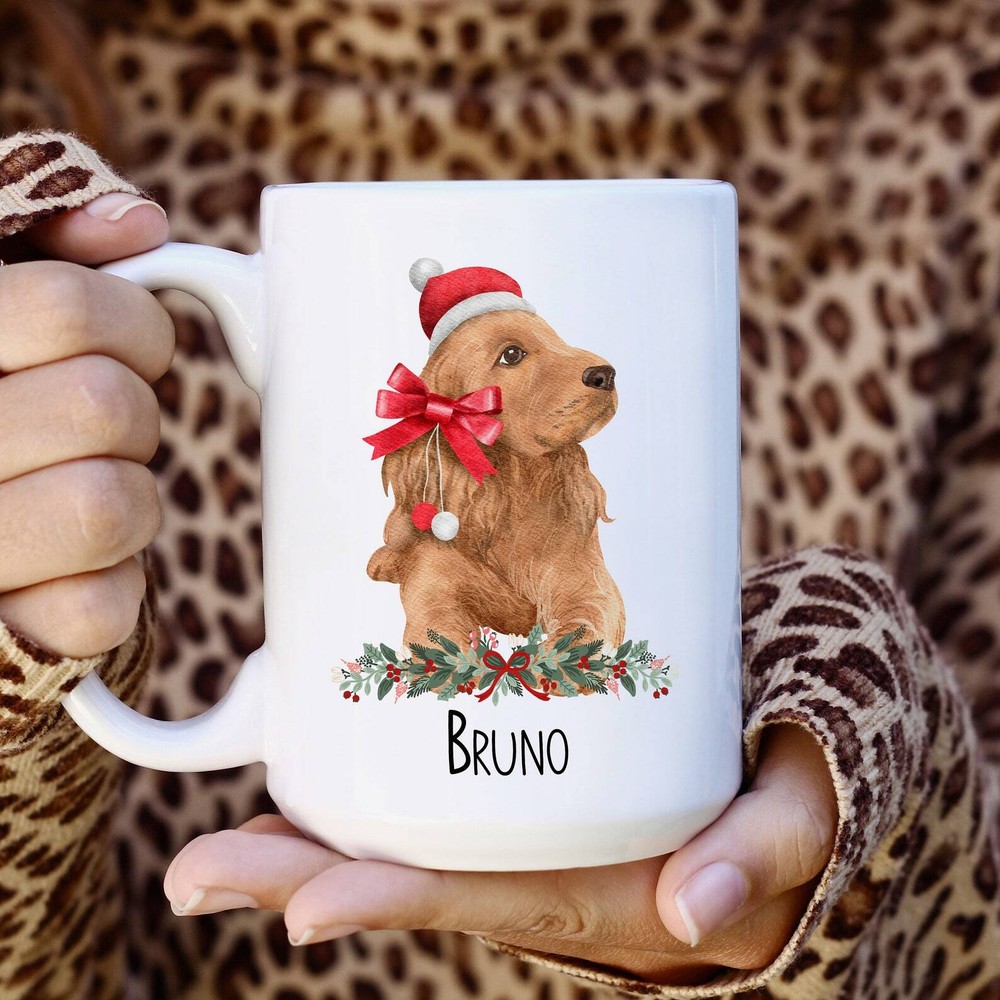 Cocker Spaniel Lover Christmas Personalized Mug Dog Lover Mug Gift Dog Owners
