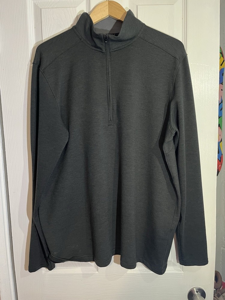 Under Armour Golf Pullover Mens XL Gray 1/4 Zip Coldgear