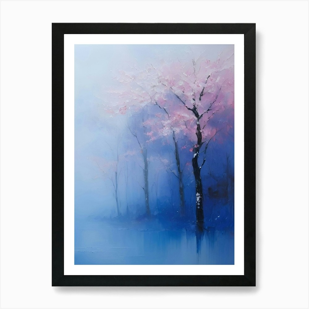 Sakura Tree Framed Canvas Art Print Wall Decor Picture