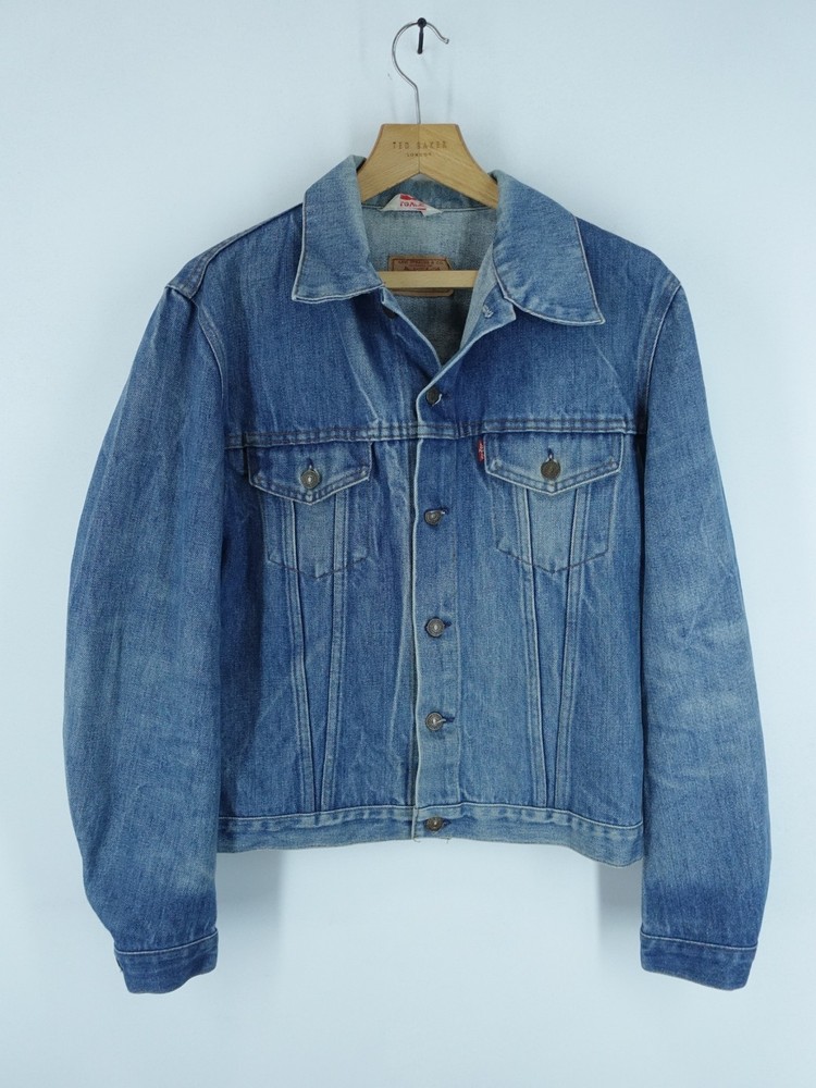 Vintage Levis Jacket Mens 42 Blue 70500 Type 3 Trucker Denim Retro 80s Y2K USA