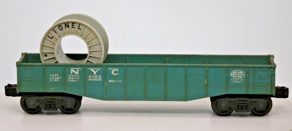 Lionel NYC 6162 Railroad Car New York Central with Wire Spool