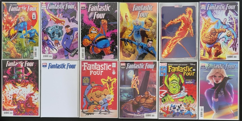 Fantastic Four #1, Lot of 12 Standard Covers, NM/Better