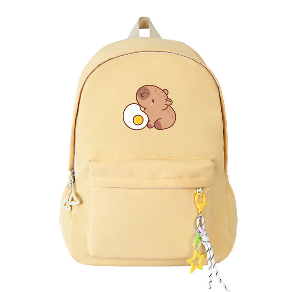 Custom Capybara Backpack for School - Personalized Book Bag-image