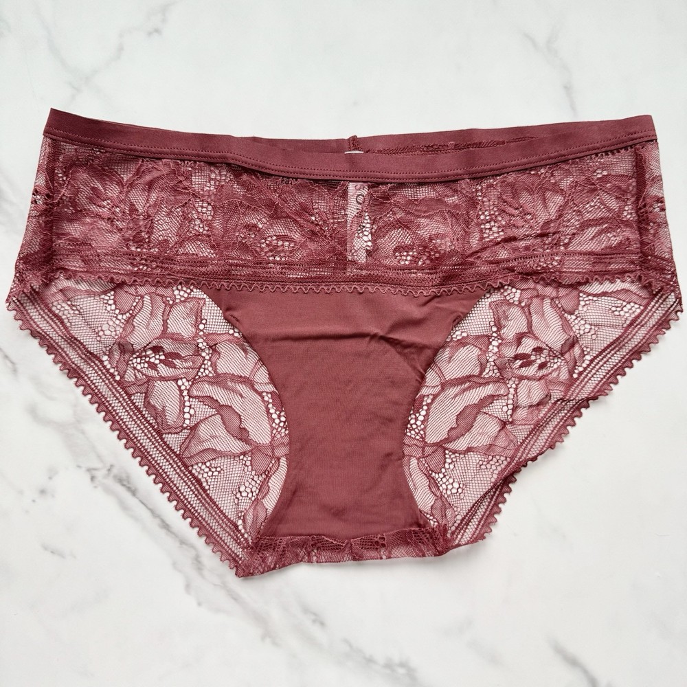 Soma Hipster With Lace Panty Vermillion SZ S/L/XL