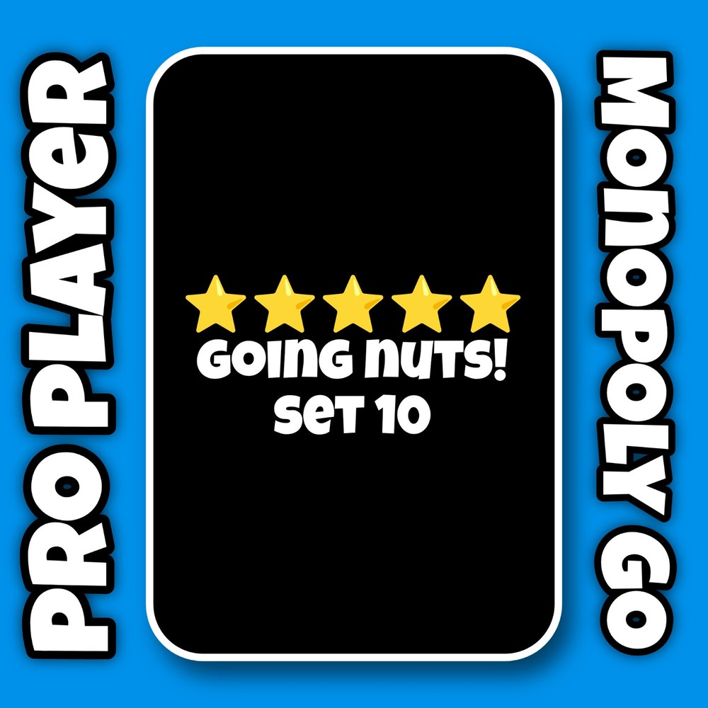 GOING NUTS Set 10 For MonoGo 5 Stars Sticker ⚡ Instant Sent