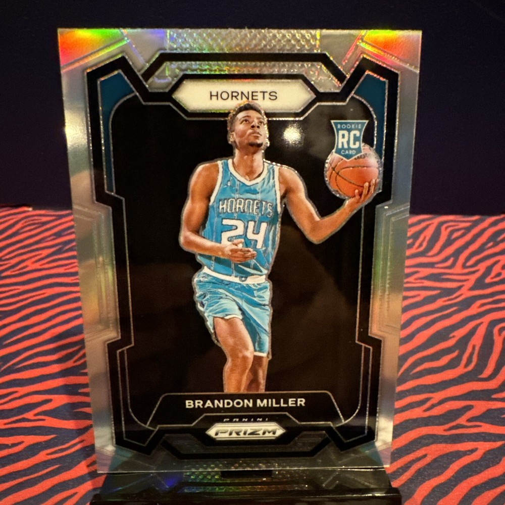 2023-24 Panini Prizm Brandon miller Silver Prizm Rookie RC Charlotte Hornets ￼