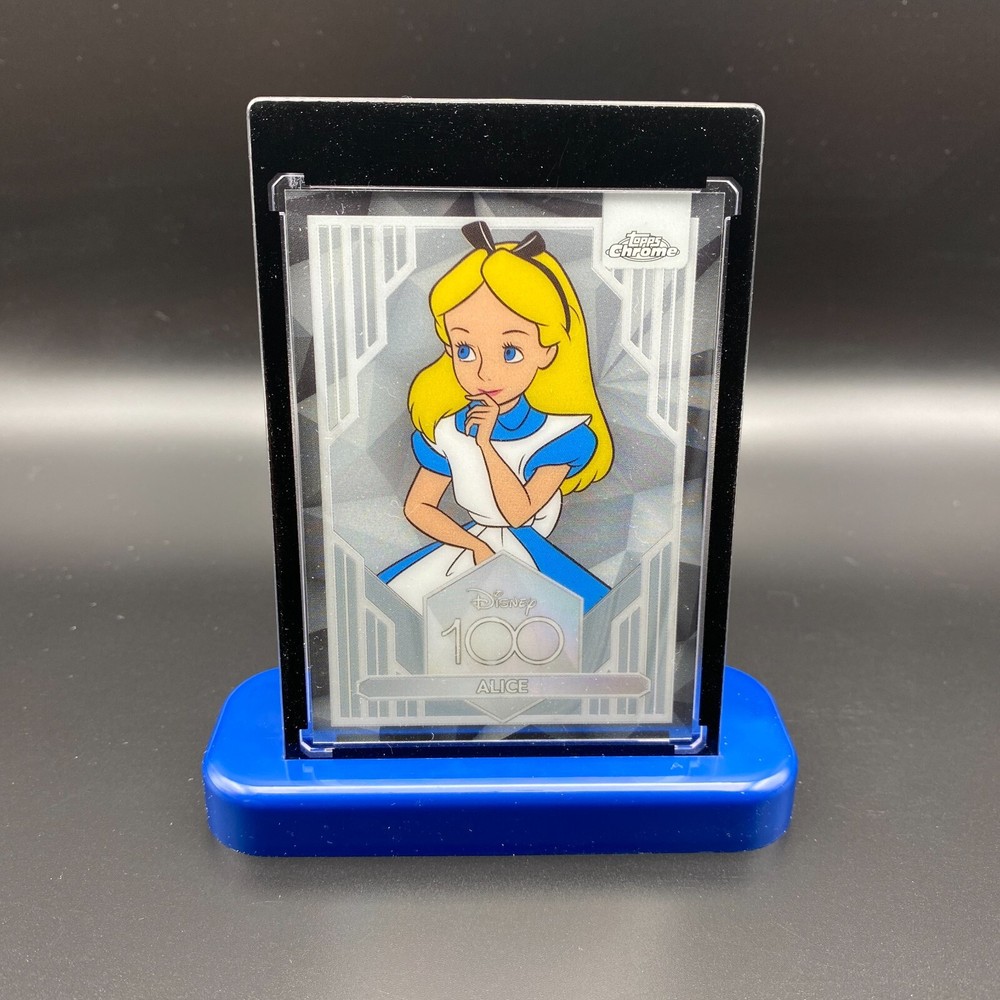 Alice In Wonderland Display Collectible Gift Disney 100 Topps Chrome Card Mickey