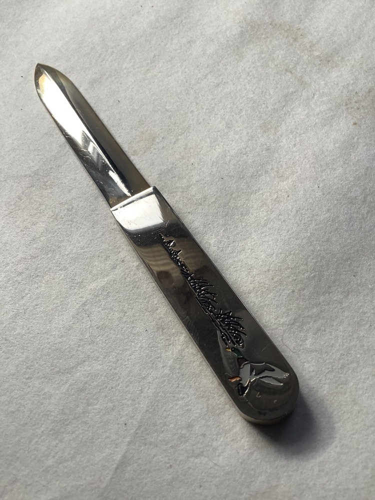 VINTAGE BRASS LETTER OPENER-DUCKS-NICE! $.99-START-NO-RESERVE!!