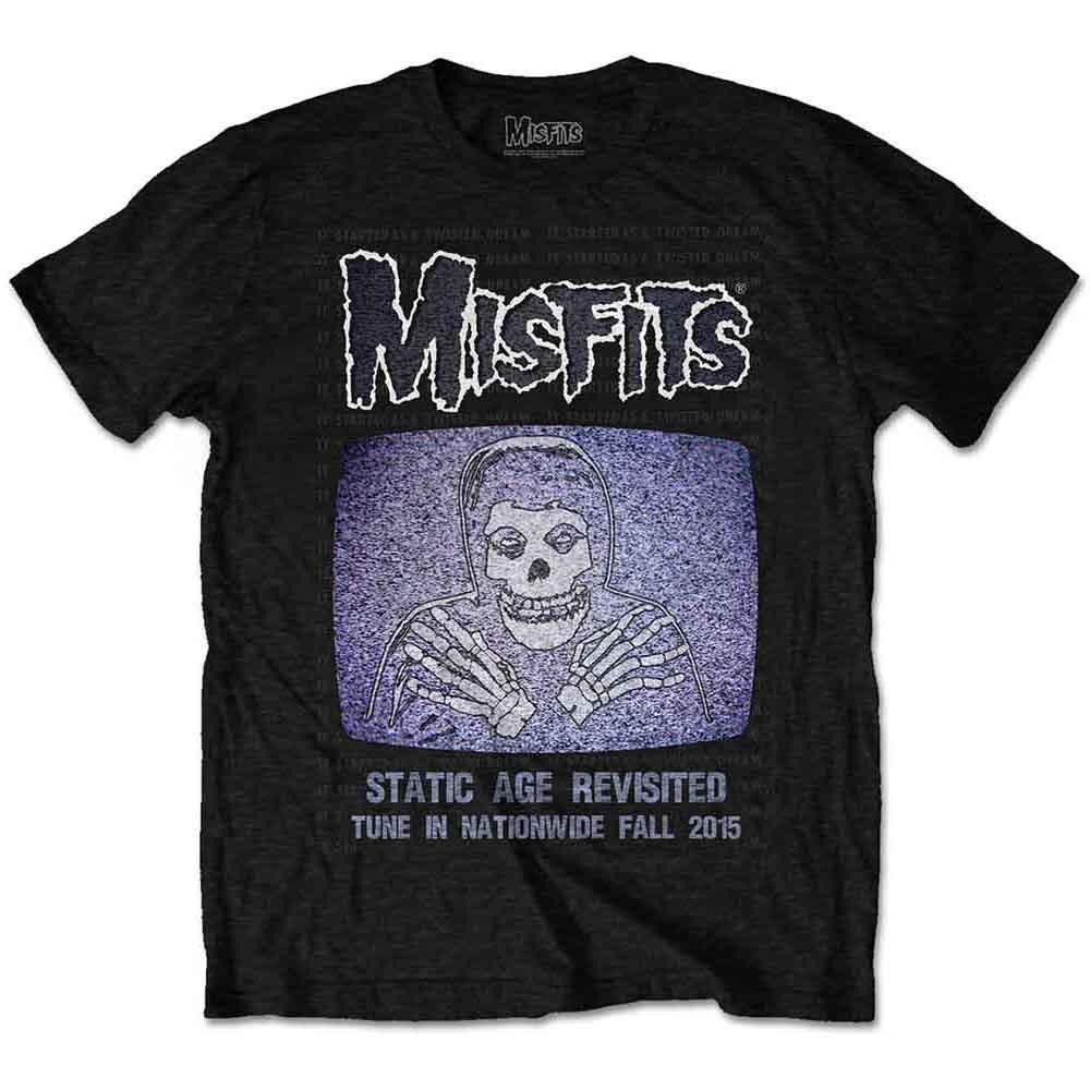 Misfits Static Band Logo Graphic Tee for Rock Fans