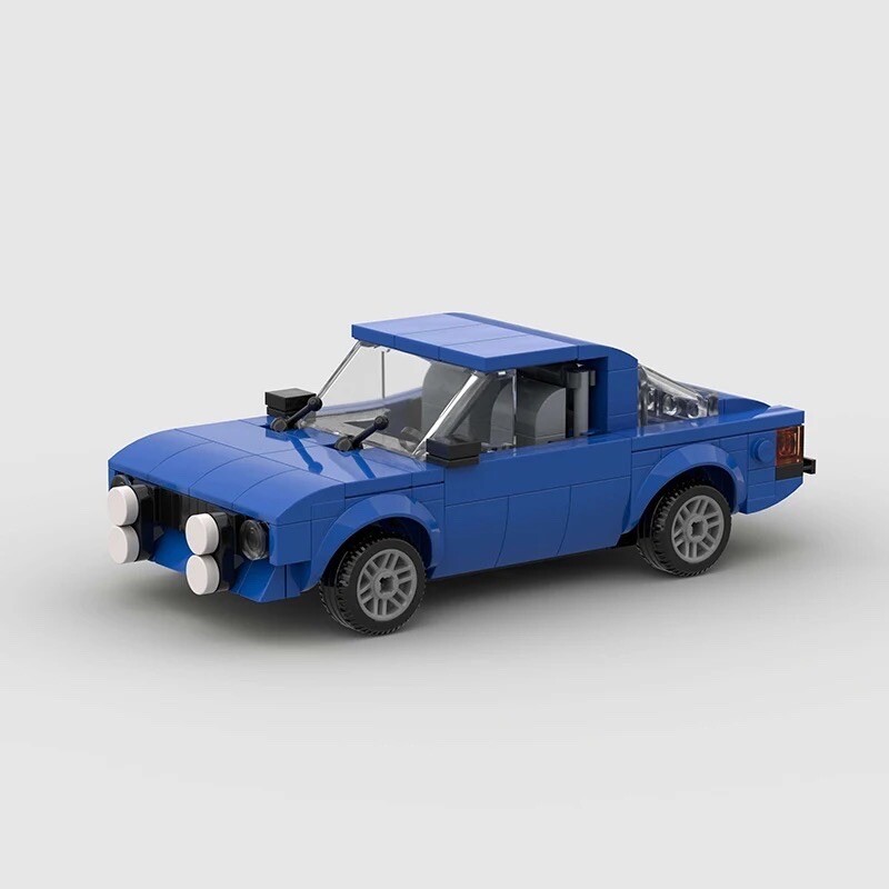 Ford Escort Mk2 MOC Speed Champions Racing Car Brick Set